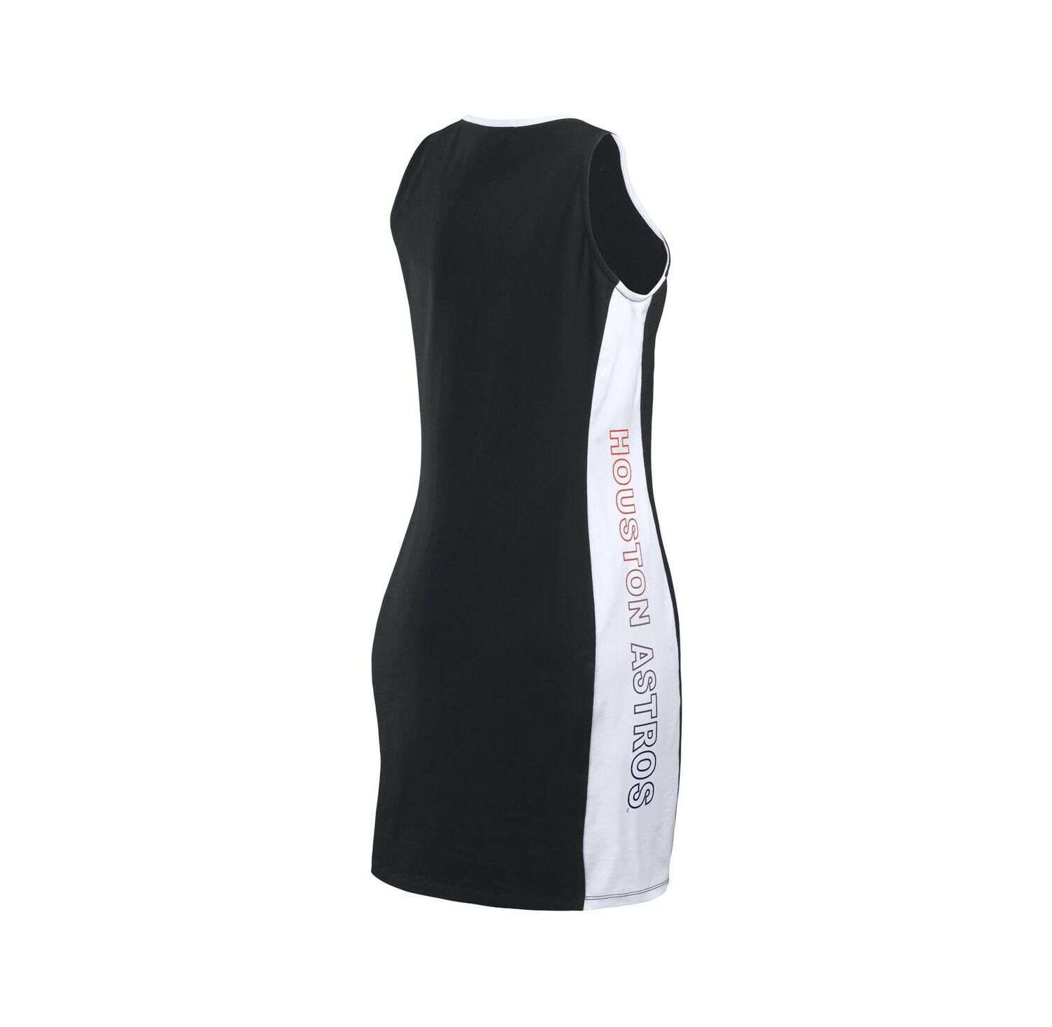 Women's Black Houston Astros Color Block Quarter-Zip Sleeveless Dress