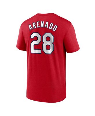 Men's Nolan Arenado Red St. Louis Cardinals Legend Name and Number Home T-Shirt