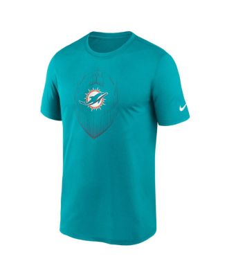 Men's Aqua Miami Dolphins Big Tall Blitz Legend Icon T-Shirt