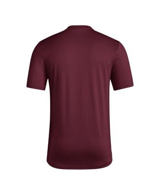 Men's Maroon Arizona State Sun Devils Locker On-Court In The Fade Pregame AEROREADY T-Shirt