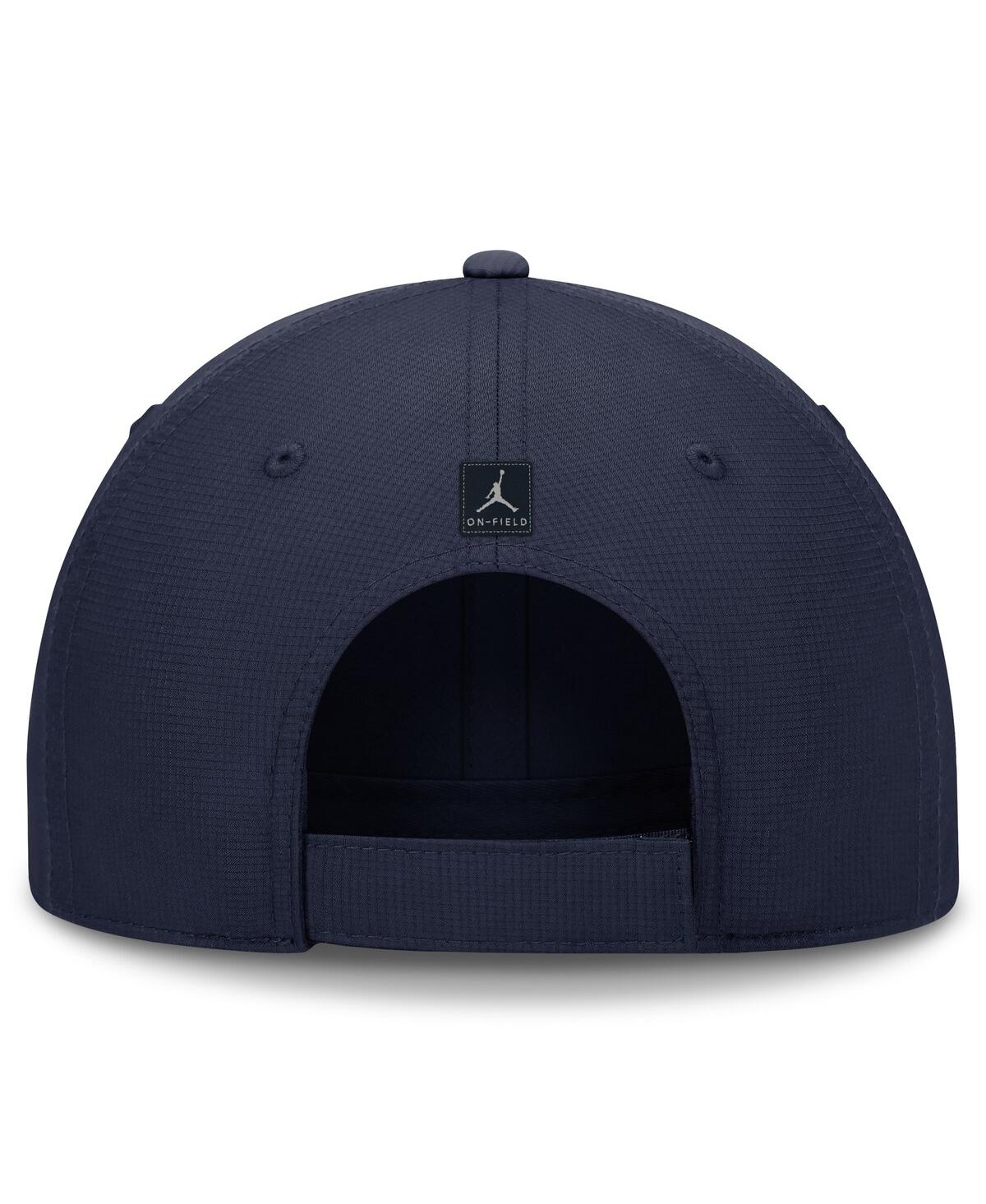 JORDAN MEN'S NAVY MICHIGAN WOLVERINES CLUB PERFORMANCE ADJUSTABLE HAT 