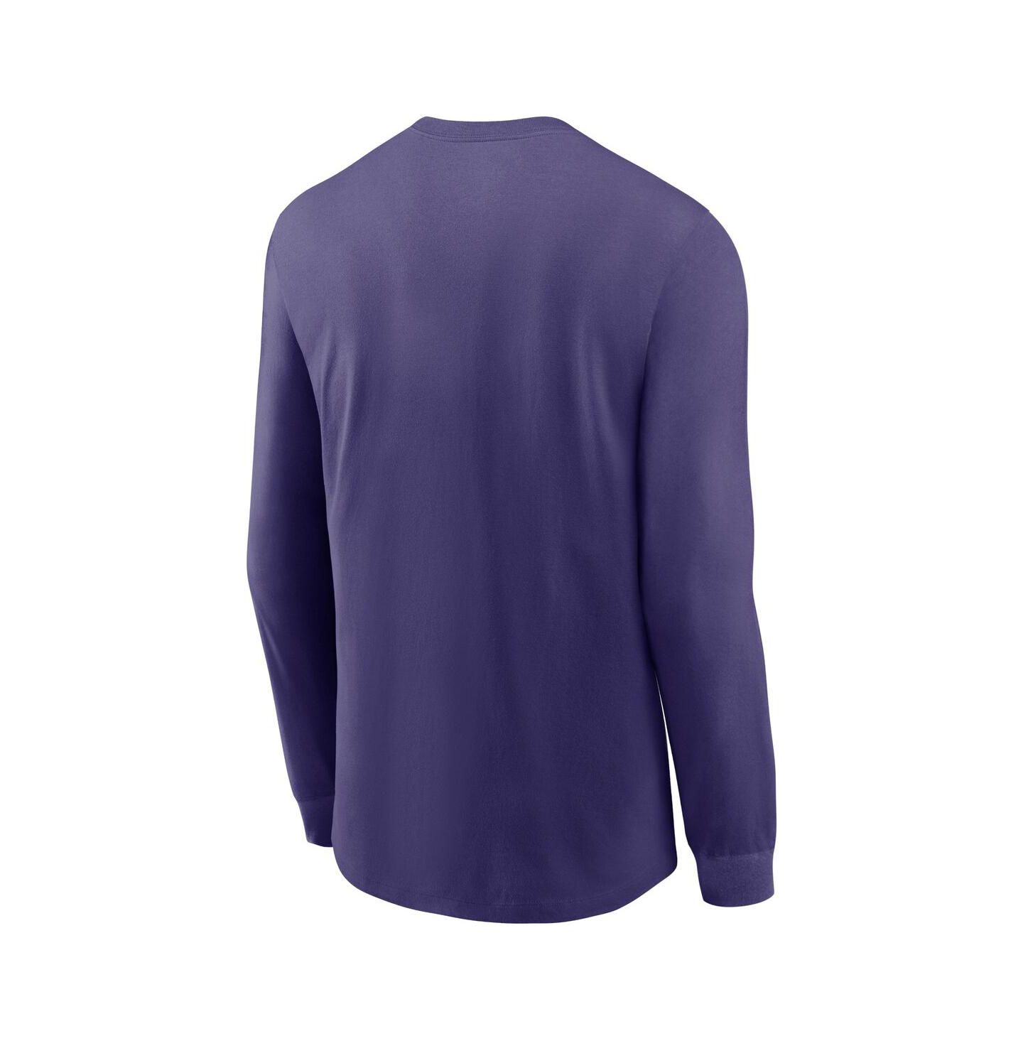 Мужская футболка Nike Purple Clemson Tigers Alternate Logo Long Sleeve — фото 3