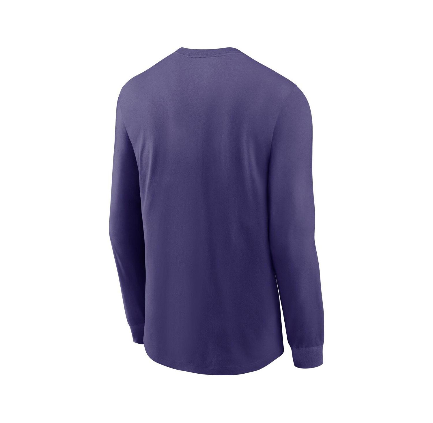 Men's Purple Clemson Tigers Alternate Logo Long Sleeve T-Shirt