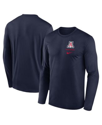 Nike - Men's Navy Arizona Wildcats Primary Stack Legend Long Sleeve T-Shirt