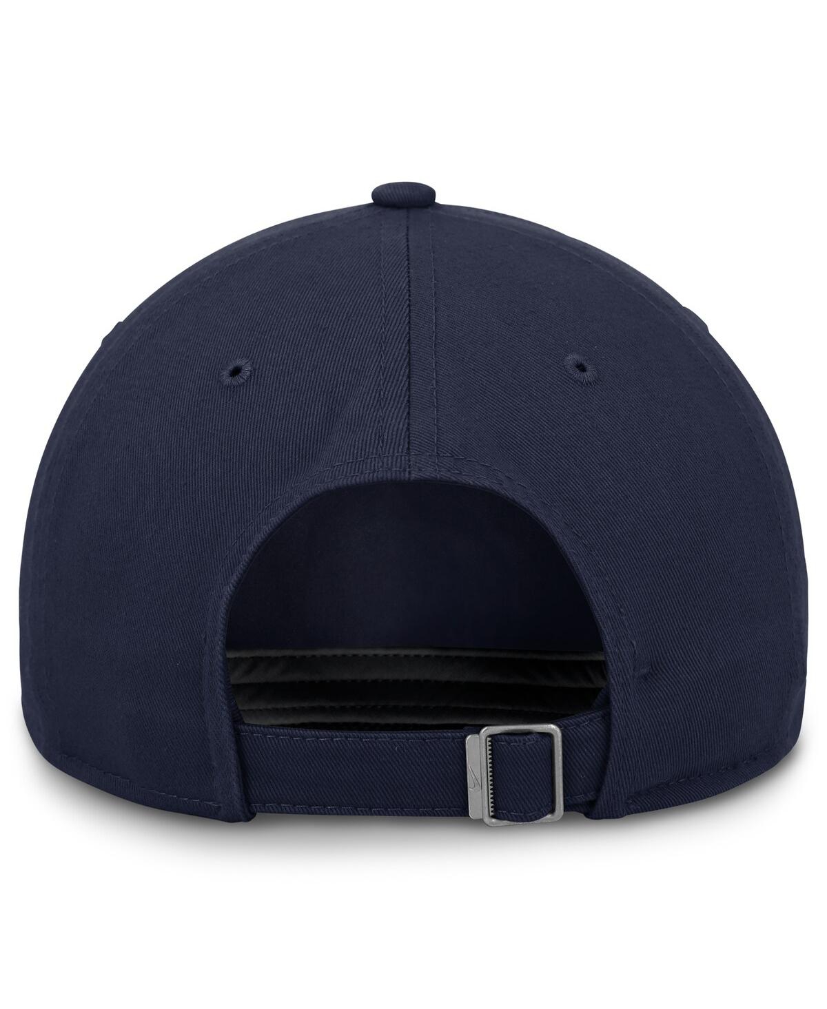 JORDAN MEN'SÂ NAVY MICHIGAN WOLVERINES PERFORMANCE CLUB SWOOSH ADJUSTABLE HAT 