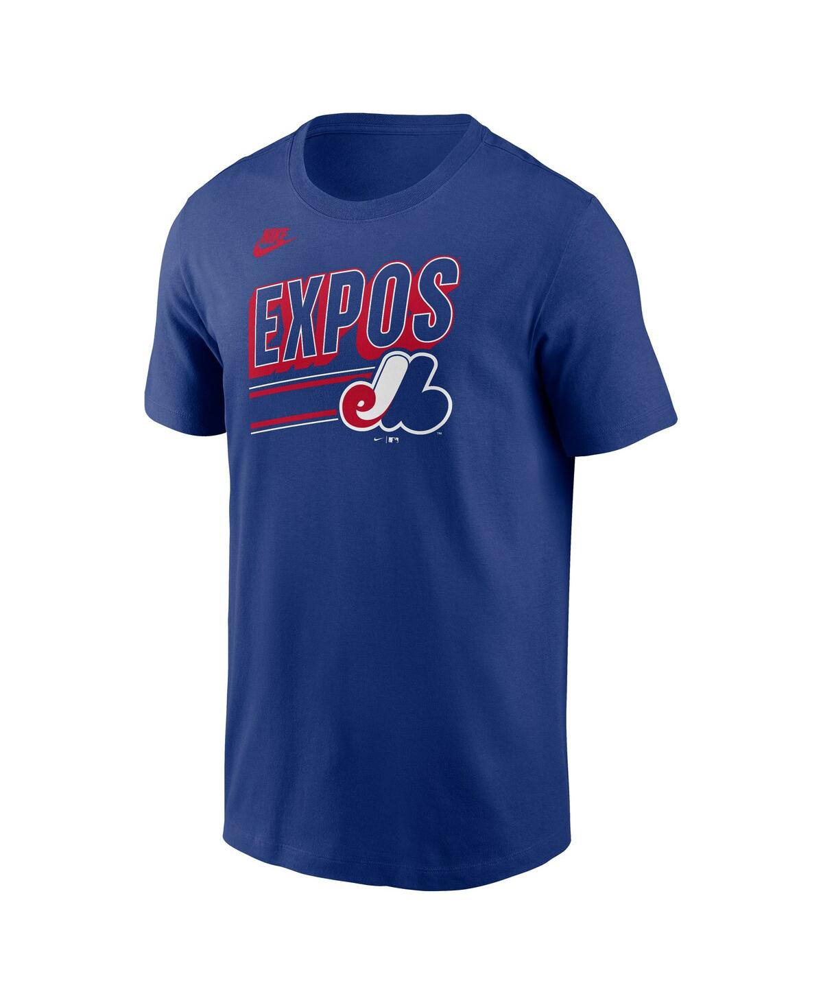Nike Montreal Expos Cooperstown Retro  Men's Mlb T-shirt In Blue