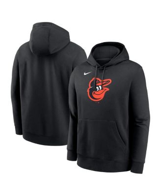 Nike - Men's Black Baltimore Orioles Logo Club Fleece Pullover Hoodie