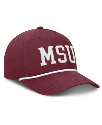 Men's Maroon Mississippi State Bulldogs Foul Ball Rope Adjustable Hat