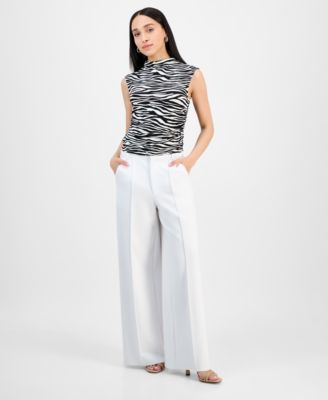 売れ筋商品|||バースリー カットソー トップス レディース Petite Side-Ruched Mock-Neck Sleeveless Top, Created for Macy's Brazilian Bar Iii Petite Side-ruched Mock-neck Sleeveless Top, Created