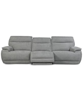 Ozryn 3-Pc. Fabric Sofa with 3 Power Motion Chairs, Exclusively at Macy's