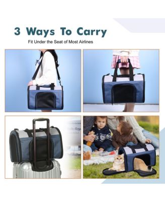 Sport Airline Pet Carrier: 16" - Dark Blue