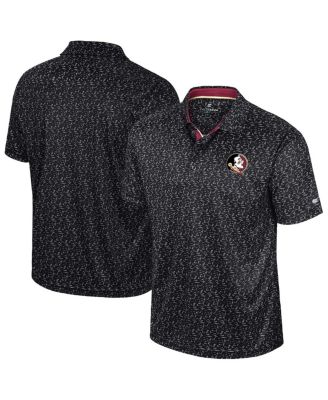 Colosseum - Men's Black Florida State Seminoles Sublimated Golf Polo