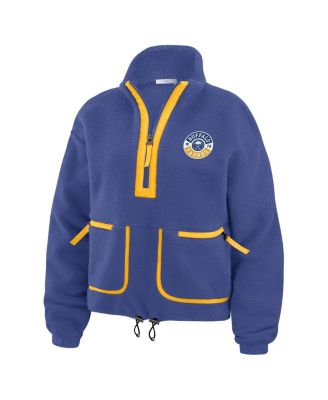Women's Royal Buffalo Sabres Polar Fleece Half-Zip Jacket