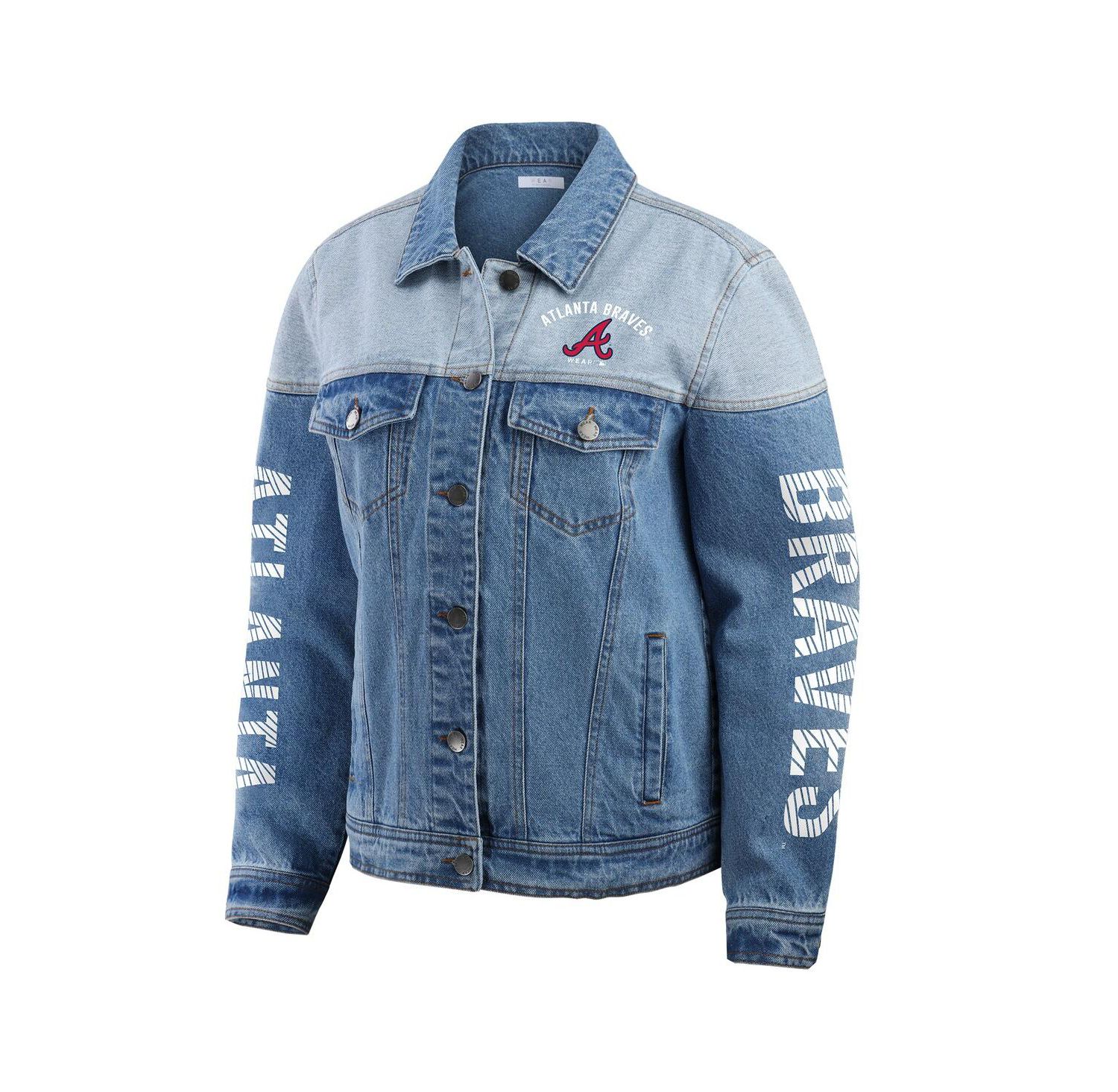 Women's Atlanta Braves Full-Button Denim Jacket