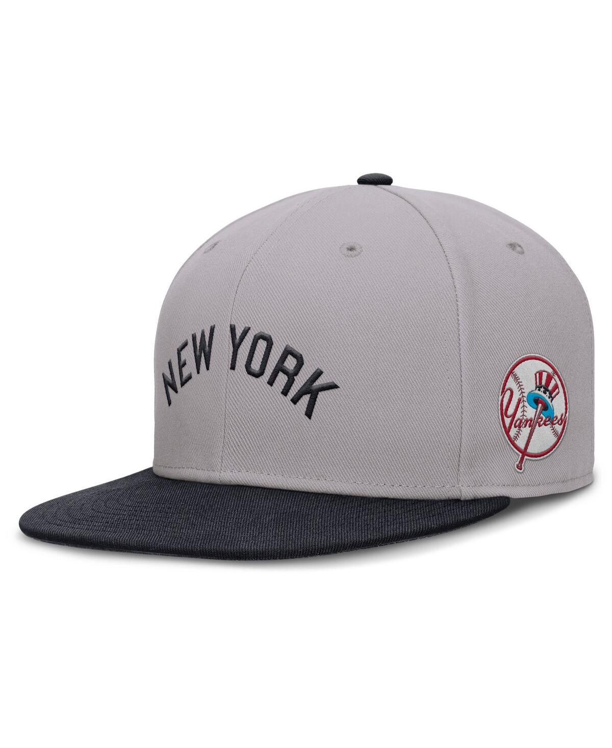 Nike Men's Gray New York Yankees True Performance Fitted Hat In Gray