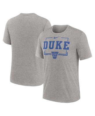 Nike - Men's Heather Gray Duke Blue Devils Campus Local Tri-Blend T-Shirt