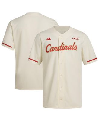 adidas - Men's Cream Louisville Cardinals Replica Baseball Jersey