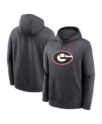 Nike - Men's Anthracite Georgia Bulldogs Primetime Club Fleece Pullover Hoodie