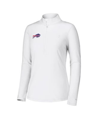 Women's White Buffalo Bills Sport Playa Vista Quarter-Zip Jacket