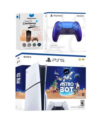 PlayStation 5 Slim Disc PS5 Astro Bot Bundle with Extra Controller and MightySkins Voucher