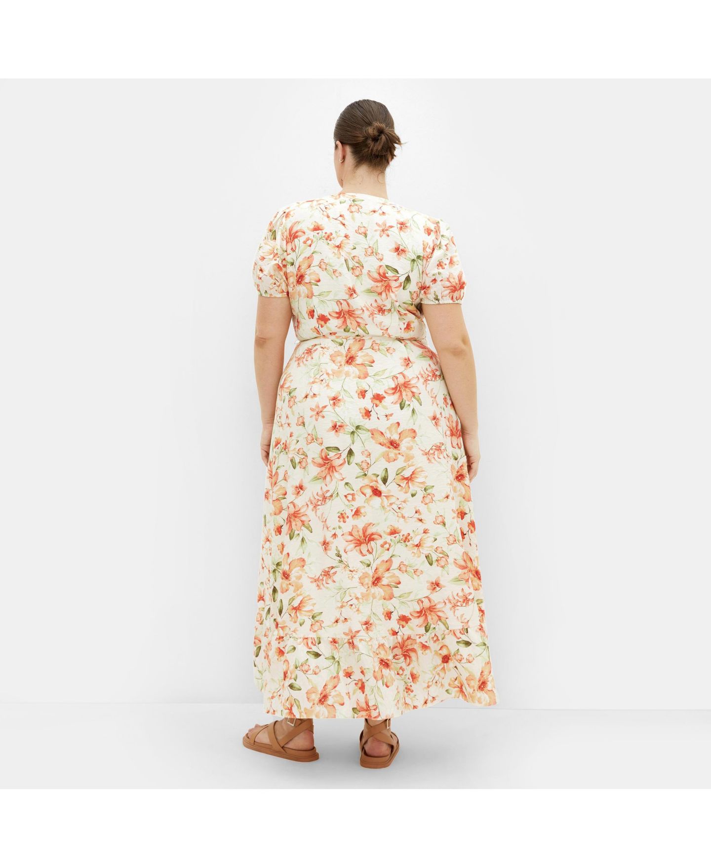 Женское платье CITY CHIC Plus Size Sarina Print, цвет: Peachy Fl — фото 2