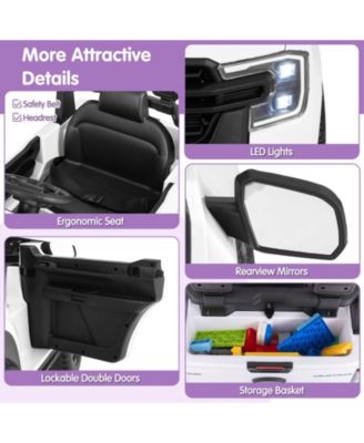 Officially Licensed Ford Ranger 12V Kids Ride-On Car with Remote Control and Bluetooth Music