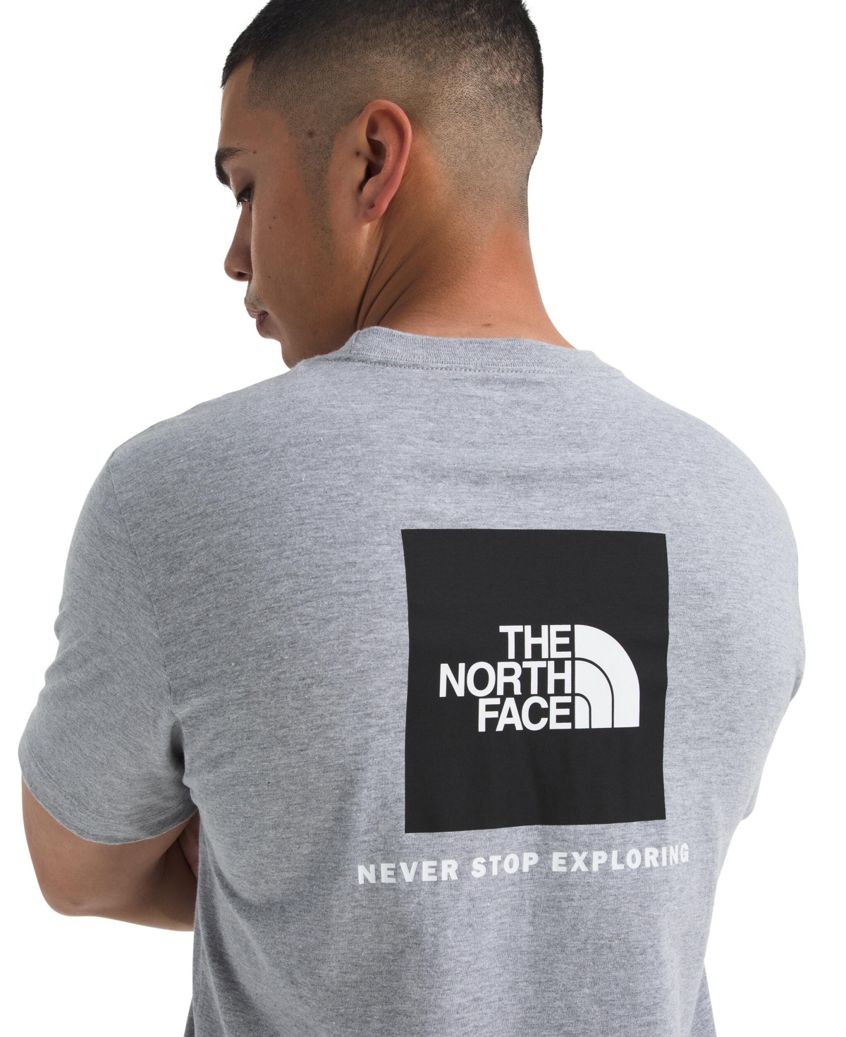 The North Face Men's Short Sleeve Core Box Never Stop Exploring T-shirt In Gray