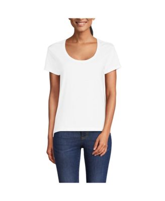 Women's Supima Cotton Tall Short Sleeve Scoop Neck Tee