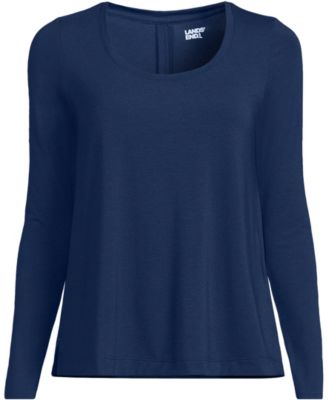 Plus Size Power Performance Long Sleeve Scoopneck Tee