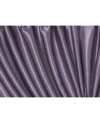 1 Piece Hyatt Rod Pocket Tasseled Lilac Crinkle Sheer Waterfall Window Valance