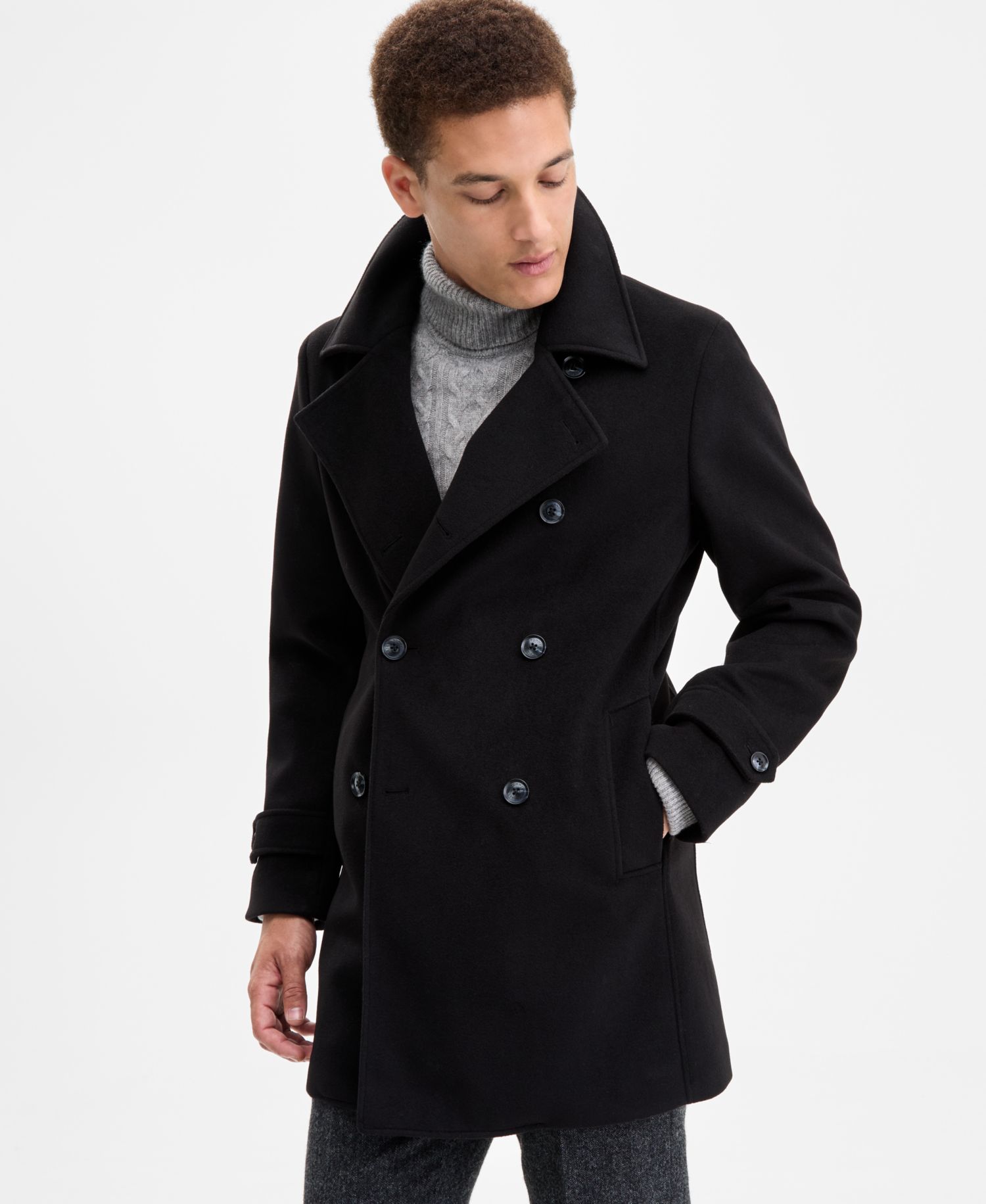 Men's Modern Fit Peacoat