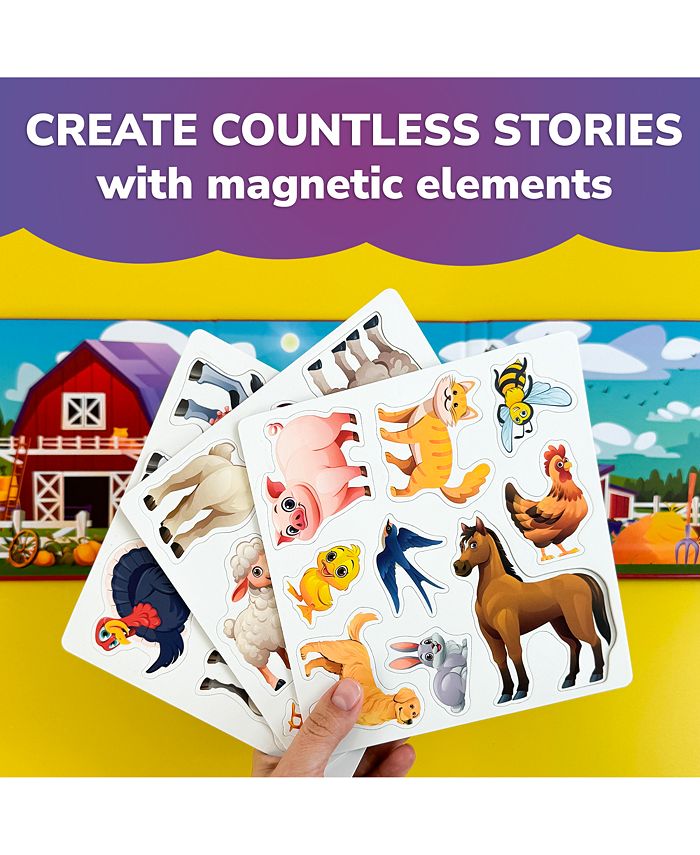 QUOKKA Travel Magnetic Puzzles – 20 Pcs Fun Travel Game Toy for Kids Ages 3-5 - Multi - 20