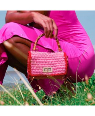 AIRMAIL Mini Crochet Handbag In White