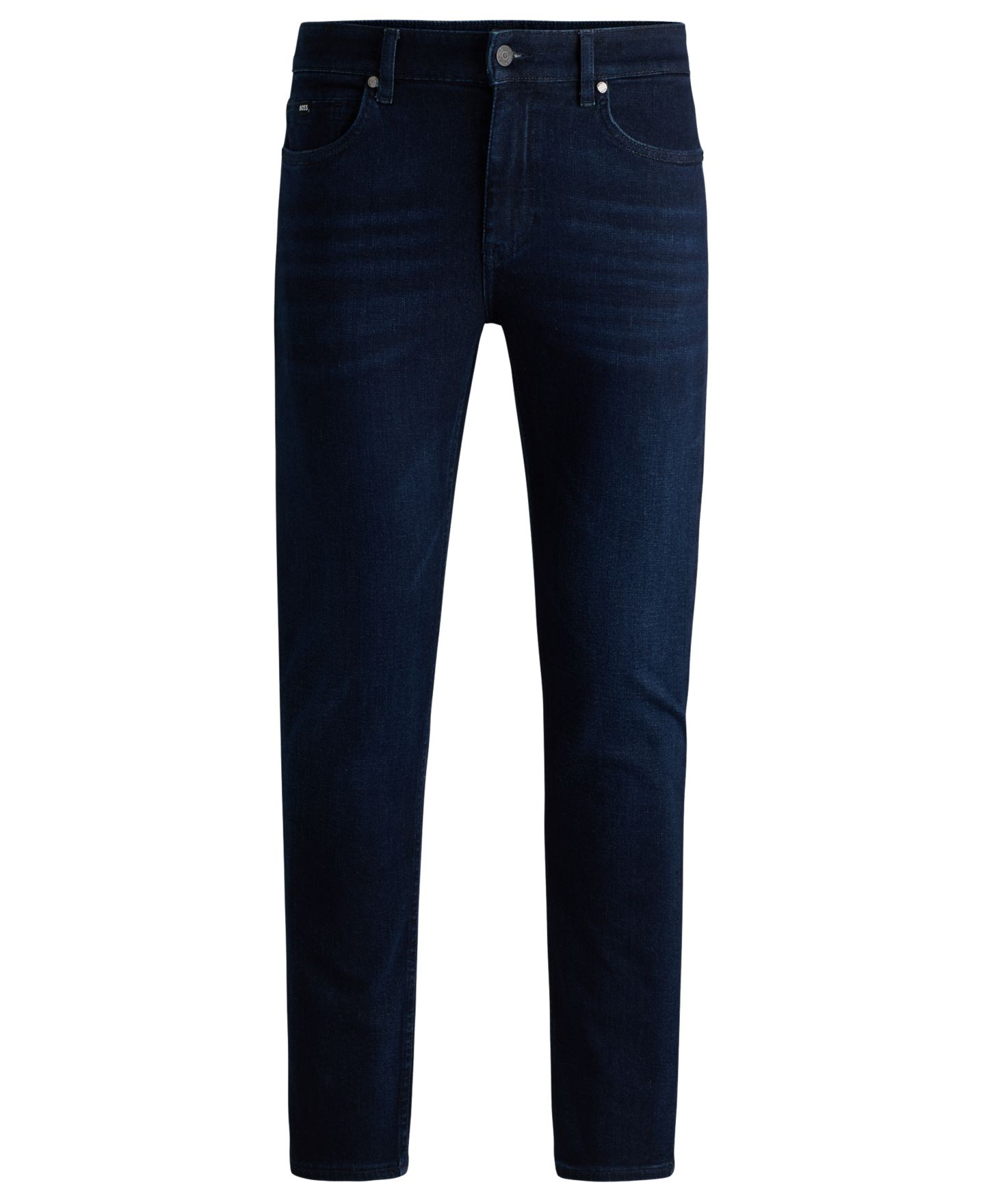 Мужские джинсы Hugo Boss Super-Soft Denim Slim-Fit, цвет: Тёмно-синий — фото 2