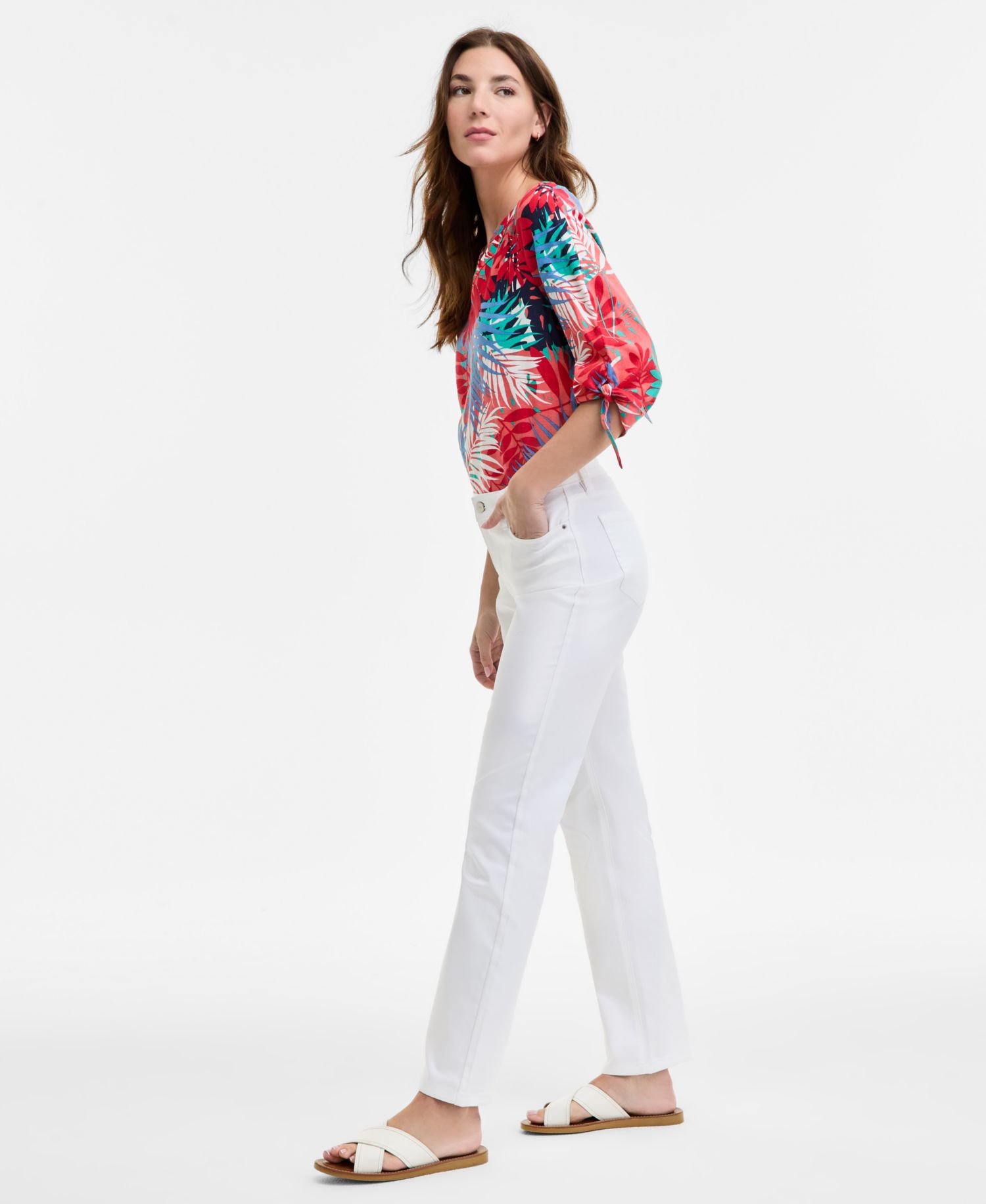 Women's Lexington Mid Rise Straight Leg Denim Jeans