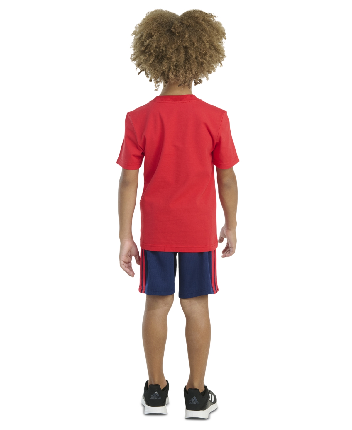 Adidas Originals Toddler & Little Boys Short-sleeve Graphic T-shirt & Stripe Shorts, 2 Piece Set