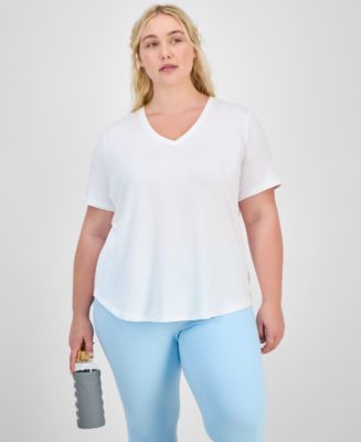 ID Ideology Plus Size Solid Essentials Active Tee, Created for Macy's ...