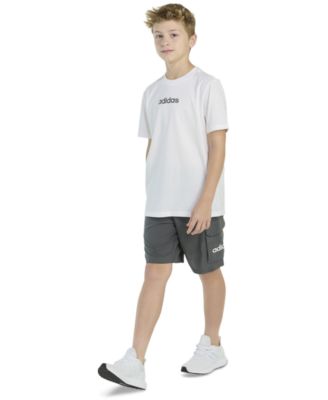 Big Boys Short-Sleeve T-Shirt and Cargo Woven Shorts, 2 Piece Set