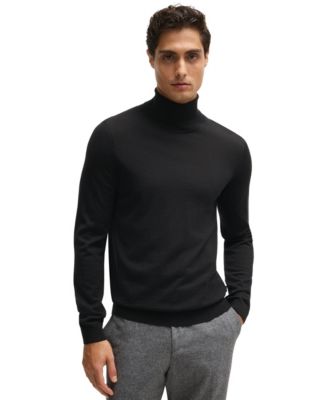 Men's Slim-Fit Rollneck Merino Wool Sweater