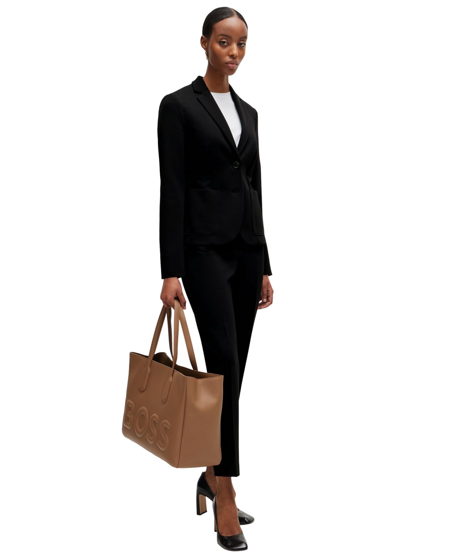 BOSS by Women's Stretch Fabric Extra-Slim-Fit Blazer