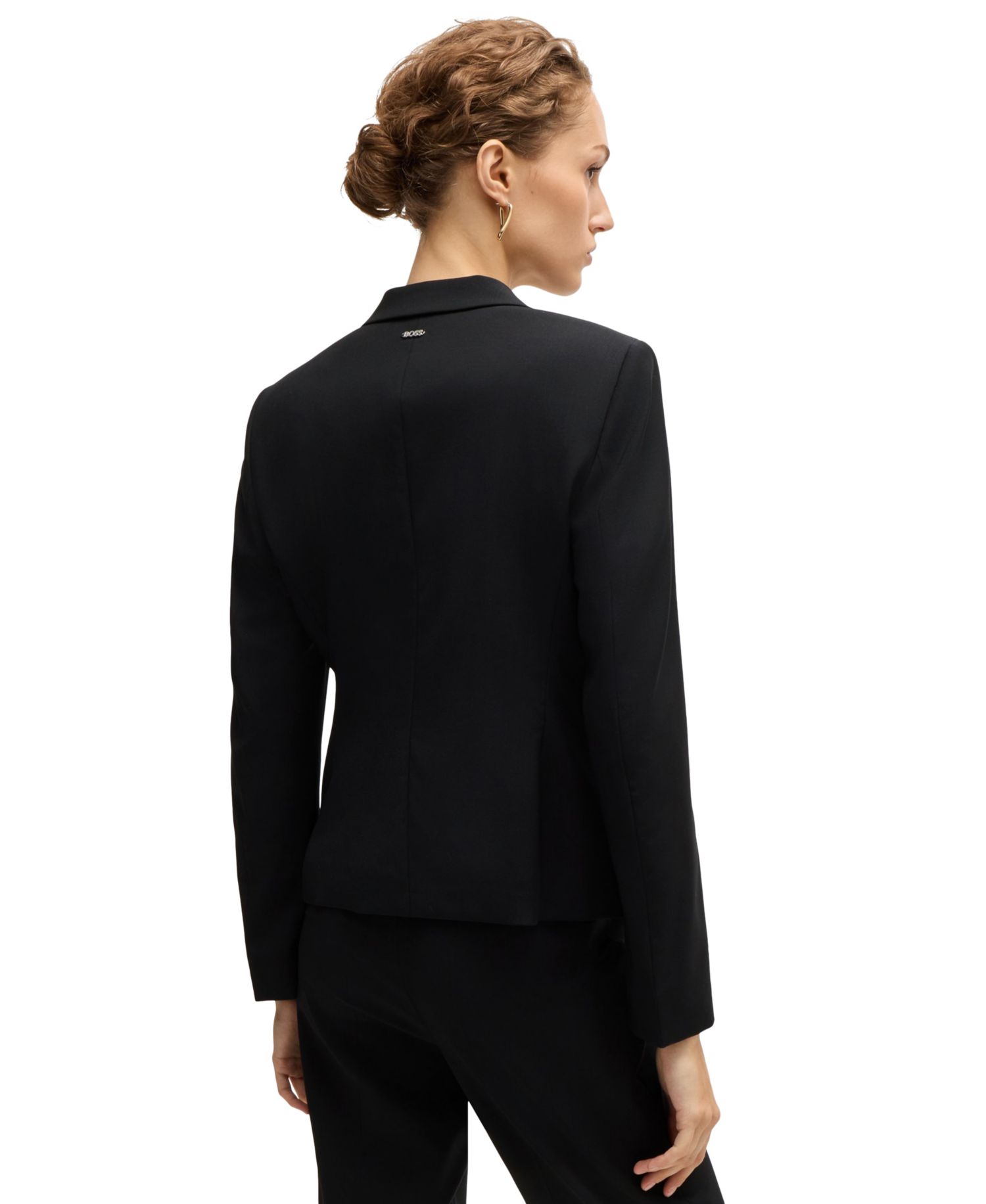 BOSS by Women's Regular-Fit Button-Up Blazer