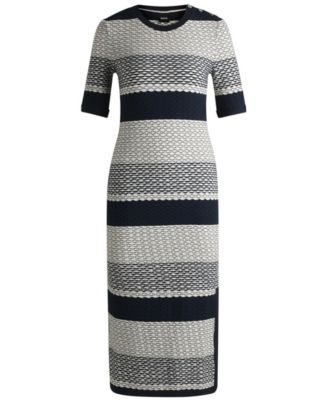 Women's Structured-Stripe Dress
