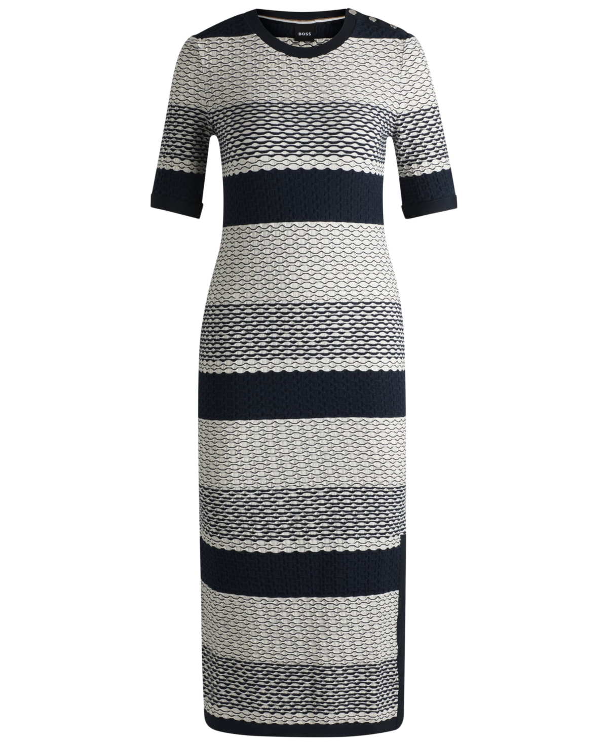 Boss by Hugo Women's Structured-Stripe Dress