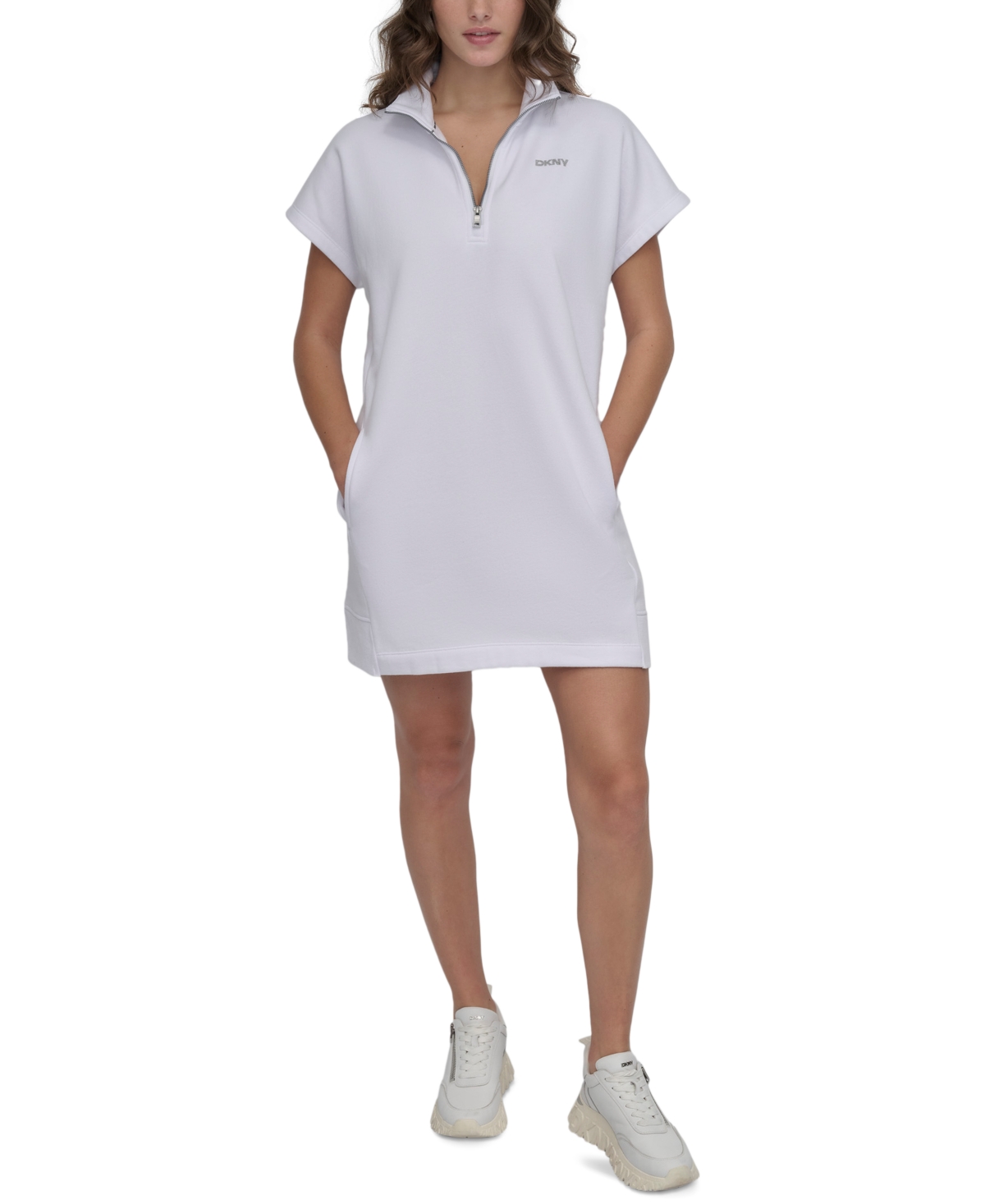 Shop Dkny Sport Women's Studded Logo Sneaker Dress