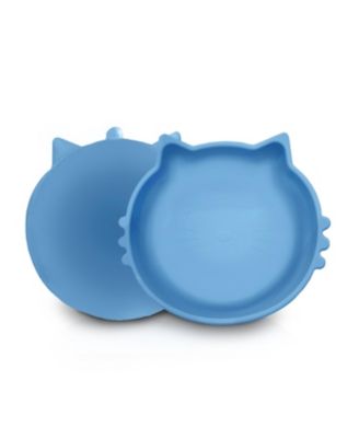 Cat Shaped Silicone Pet Bowl with Non-Slip Suction Base