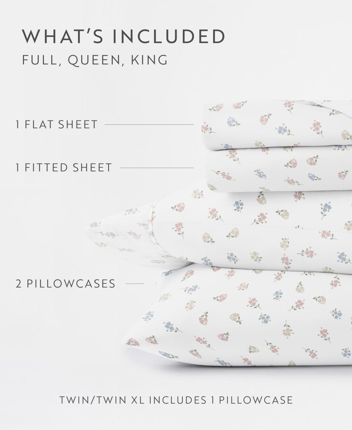 Kaycie Gray Printed Microfiber 4-pc. Sheet Set, King In Multi