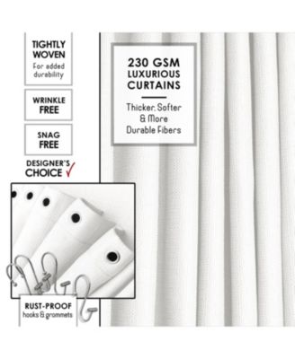 Complete Burlap-Texture Polyresin Bathroom Decor & Accessory Set with Shower Curtain, Shower Caddy Set & Bath Rugs