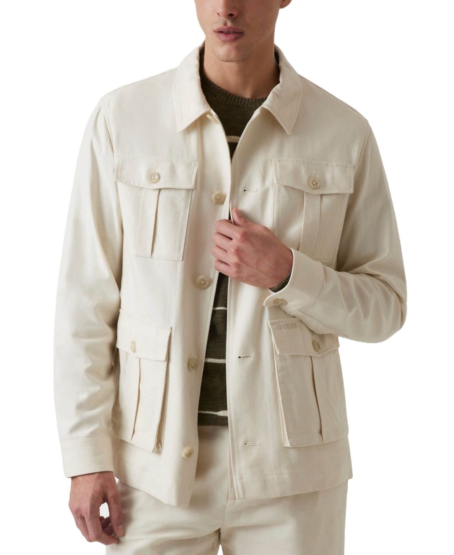 Men's Saharian Regular-Fit Twill Shirt Jacket
