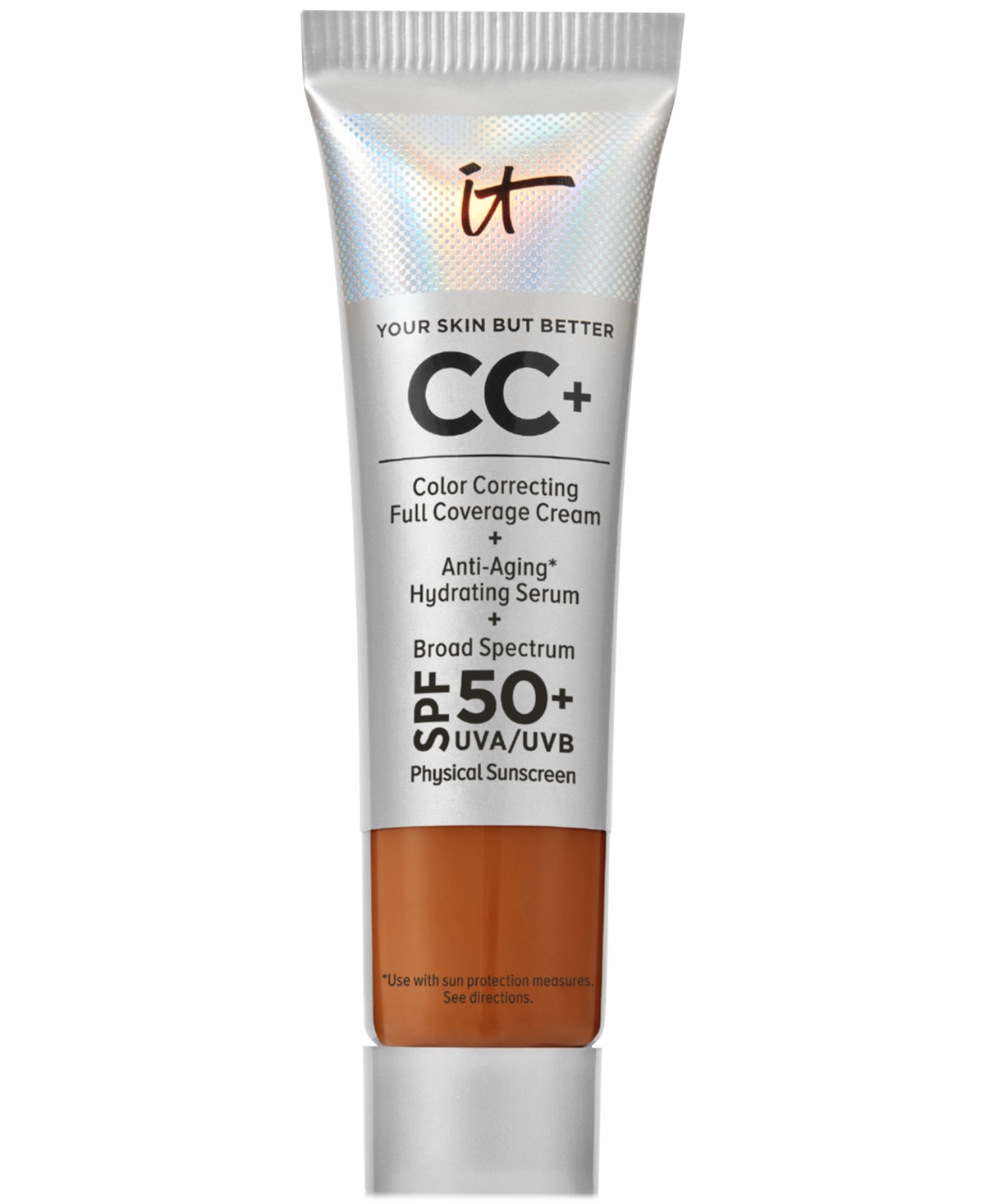 It Cosmetics Cc+ Cream With Spf 50+ Travel Size In Rich Honey