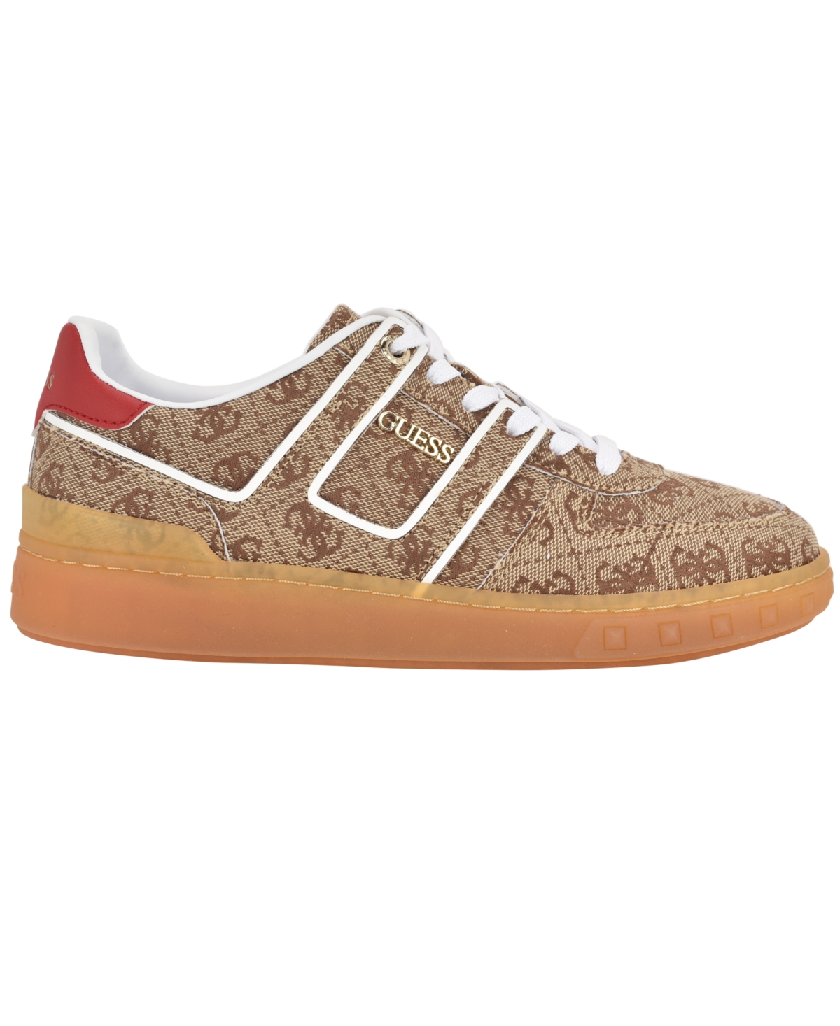 Guess Women's Inart Low Profile Sporty Gum Bottom Lace-up Sneakers